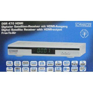 Schwaiger DSR 470 HDMI Digital SAT Receiver, Free to air 