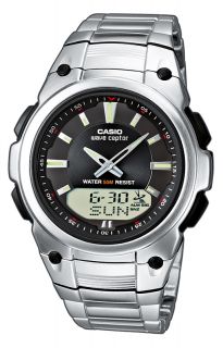 CASIO Herren Uhr Digital Edelstahl Armbanduhr silber WVA 109HDE 1AVER