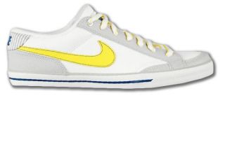 Nike Capri II 2 Weiss/grau/gelb Leder Neu Größen wählbar Flash Dunk