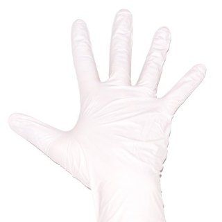 Paar Nitril Handschuhe puderfrei   Farbe weiß   Größe L 