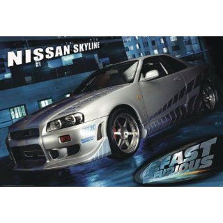 The Fast and the Furious 2 Poster Nissan Skyline   Poster Großformat