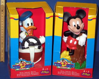 Donald Duck + Micky Maus 2 x Spardose Walt Disney OVP Just toys