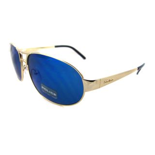Police Sonnenbrille 8565 300B Gold / Blau verspiegelt