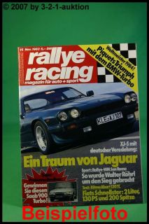 Rallye Racing 11/83 Jaguar XJ S Fiat Ritmo Abarth 130