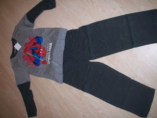 Kinder Pyjama Schlafanzug Spiderman 122/128