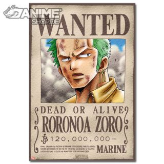 ONE PIECE   Zorro Wanted Steckbrief Orginal Poster 52x38cm Anime