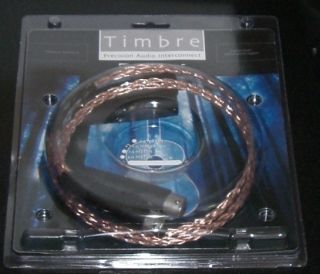 Kable Timbre Audio Interconnects 1 meter XLR Balanced MSRP $140