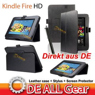 3in1 Leder Smart Cover  Kindle Fire HD 7 Tasche Case Etui Hülle