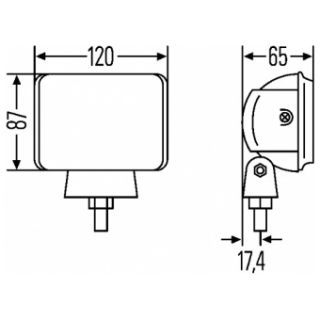 1x FERNSCHEINWERFER MICRO FF (Herstellernummer 1FA 007 133 021)