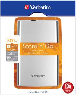 Verbatim 500GB externe Festplatte 2,5 Zoll Computer