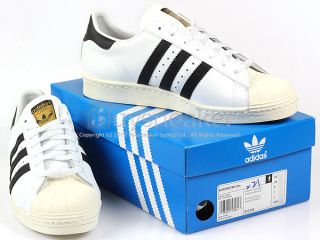 Adidas Superstar 80s White/Black/Chalk Classic Originals Trefoil 2012