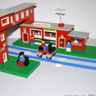 Selten Lego 148 Eisenbahn Bahnhof Central Station Set 70er Jahre