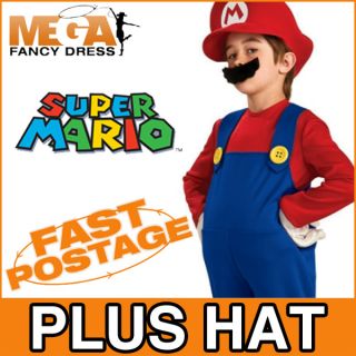 Verkleidung Super Mario Bros Jungen Kostüm Kinder Nintendo Spiele S M