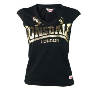 LONSDALE Ladies T Shirt Jenny   Black