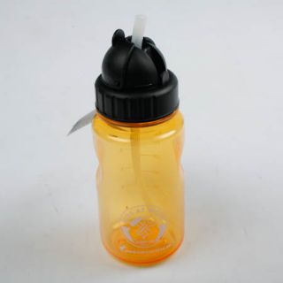 Trinkflasche mit ausklappbarem Strohhalm Corvus Flasche