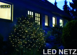 LED LICHTERNETZ WARM WEIß 160 LICHTER 3,2x1,5 m LICHT LED´s AUßEN