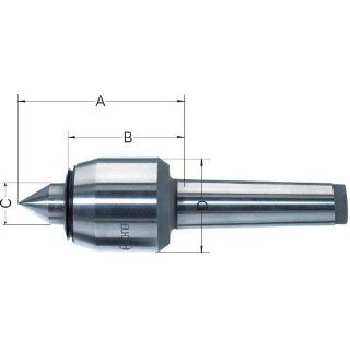 BRUCKNER Mitlaufende Zentrierspitze MK 2 Auskraglänge A 82 mm 