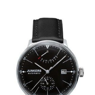 Junkers Herren Armbanduhr XL Bauhaus Automatik Analog Automatik Leder