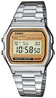 A158WEA 9EF Casio Collection Retro Uhr Alarm Stoppuhr digital