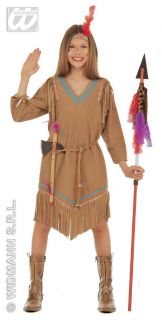 Kostüm Squaw, Mädchen Indianer 3 tlg.Karneval,128, 140, 158
