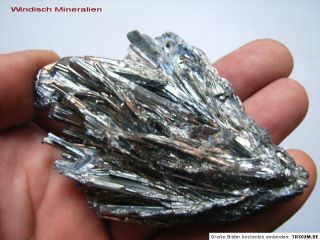 Hochglänzende ANTIMONIT Kristallstufe aus China 153,3 g