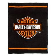 Harley Davidson Microfaser Kuscheldecke Bar & Shield