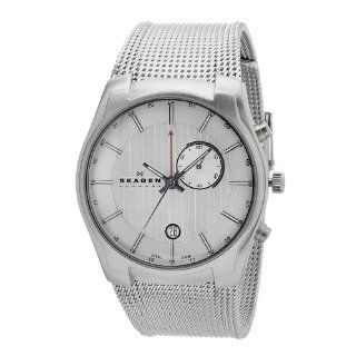 Skagen Herren Armbanduhr XL Analog Quarz Edelstahl 853XLSSC