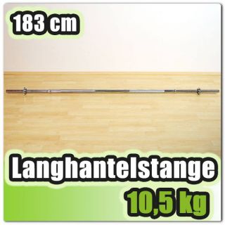 Langhantelstange, Hantelstange, 183 cm Ø 31 mm Gewichte