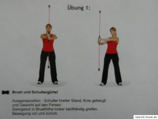 Swingstick mit Anleitung auf DVD zweiteiliger Swingstab Schwungstab