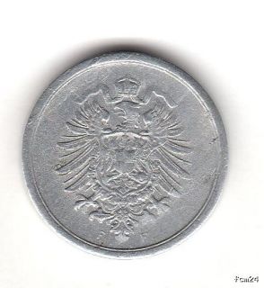 Pfennig Deutsches Reich 1917 F Ersatzmünzen 1. Weltkrieg