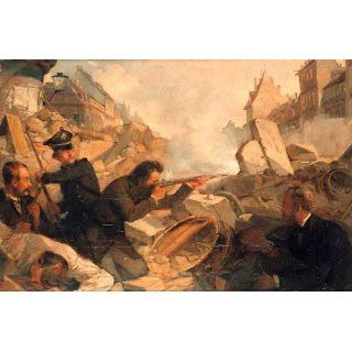 Barrikadenkampf im Mai 1849 108 x 71 Küche & Haushalt