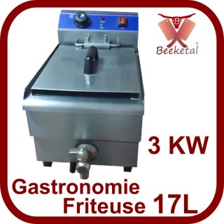 Gastronomie Imbiss Friteuse Fritteuse Fritöse 17L BWF 171