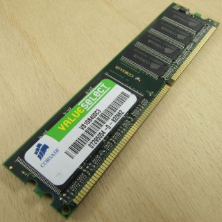 CORSAIR VS1GB400C3 1GB DDR 400 PC3200 CL3 184 Pin