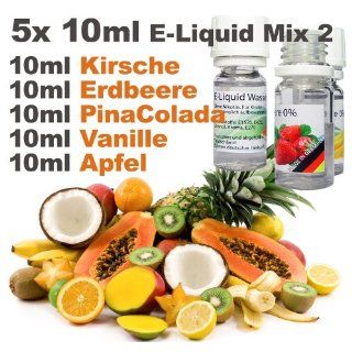 10ml Liquid   MIX 2   MADE in GERMANY   APFEL, PINACOLADA, KIRSCH