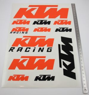 KTM Aufkleber Sticker Set Racing Super Duke EXC Supermoto SMC R Decal
