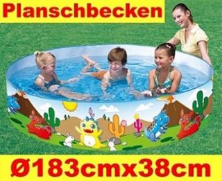 Bestway Kinder Baby Planschbecken Garten Pool Dino Ø184cmx38cm