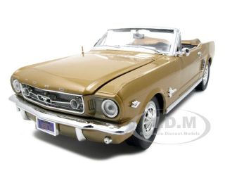 1964 1/2 FORD MUSTANG CONVERTIBLE GOLD 1/18 DIECAST