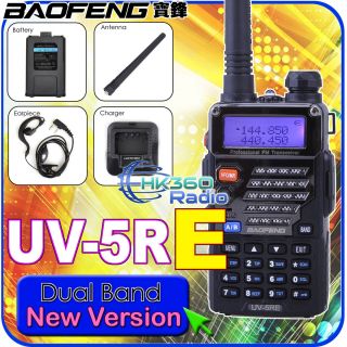 BAOFENG UV 5R E 136 174/400 480 MHZ New Version Dual Band U/V Radio