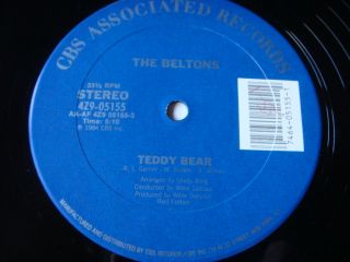 THE BELTONS Teddy Bear 12 Vinyl MAXI + Instrumental Version  USA