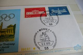 Briefmarken Fundgrube viel Deutschland nach 1945 + FDC im Album
