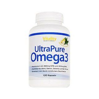 UltraPure Omega 3 Kapseln Fischöl, 120 Kapseln 