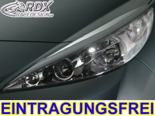 Scheinwerferblenden Peugeot 207 Böser Blick ABS