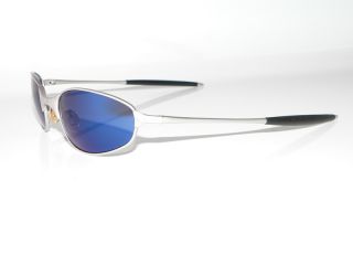 OAKLEY A WIRE 2.0 SILVER BLUE SONNENBRILLE TIGHTROPE SQUARE WHISKER