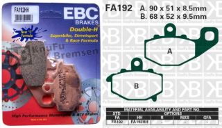 Dieser EBC Bremsbelag steht für maximale Bremskraft, ist für