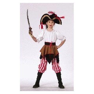 Kostüm Gr. 128 Piratin für Kinder Piratenkostüm Fasching OHNE HUT