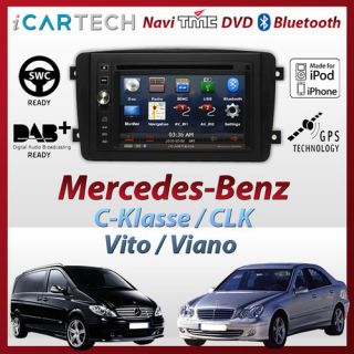 Mercedes C Klasse W203 Autoradio Navi GPS DVD USB SD W209 W163 Vito