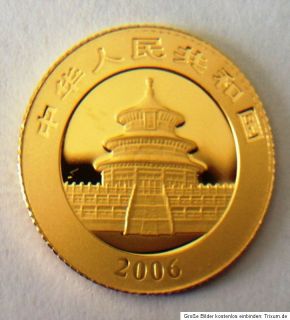 20 YUAN 2006 China PANDA 1/20 oz Gold