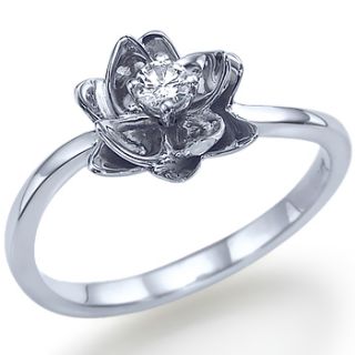 10ct Round Brillant Diamant Ring Solitaer Weissgold Verlobungsringe