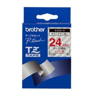 Brother Schriftbandkassette TZ152 24mm farbl./red 