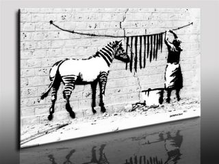 Leinwandbild Banksy Graffiti Street Art   Kunstdrucke Wandbilder